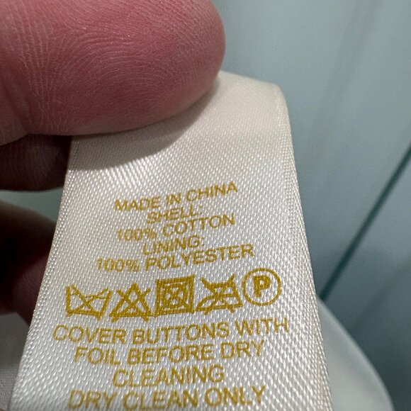 kate spade Monaco Bayle jacket white with tan detailing - Picture 10 of 10